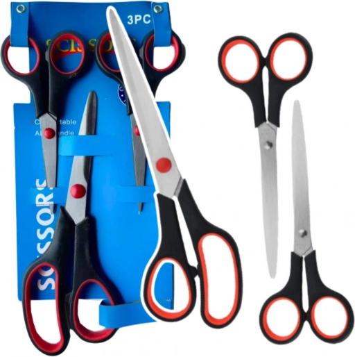 set de foarfece universale pentru birou, 3 buc.