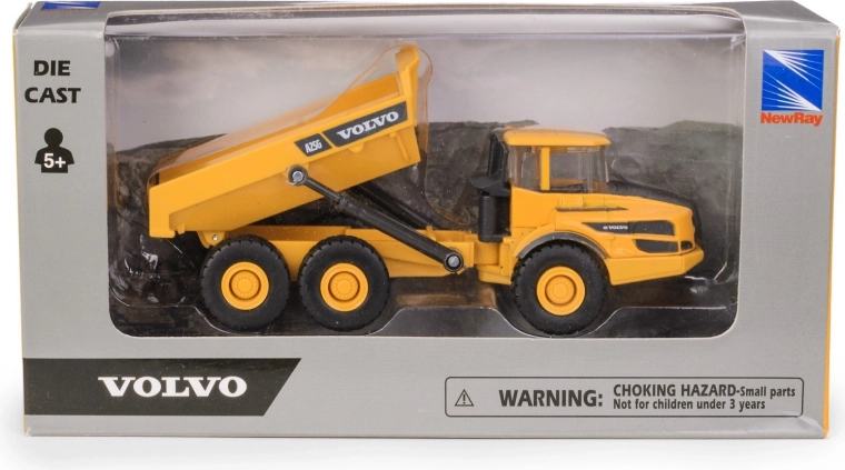 Basculantă miniaturală volvo a25g cu anvelope din cauciuc