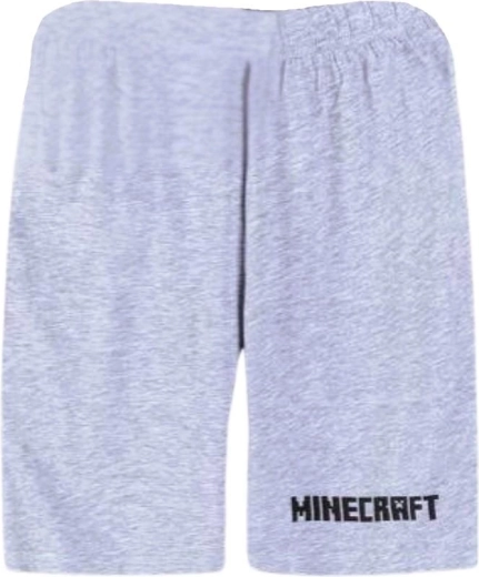 Șorturi gri Minecraft