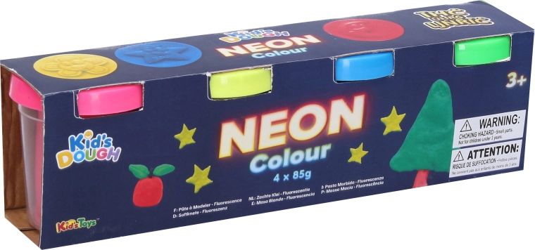 Plastilină neon 4 × 85 g