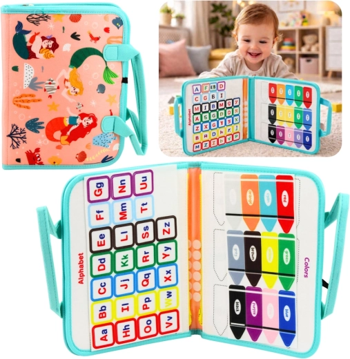 Cărticică educativă senzorială din fetru cu sirene