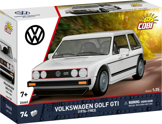 Cobi Volkswagen Golf GTI 1976–1983 set de construcție 1:35 (74 piese)