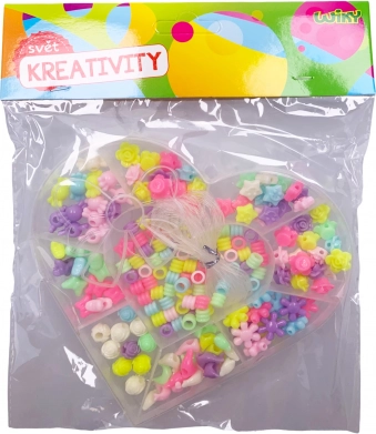 Set de mărgele 55 g – inimioare