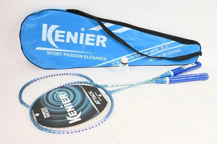 Set de badminton Kenier albastru cu fluturaș