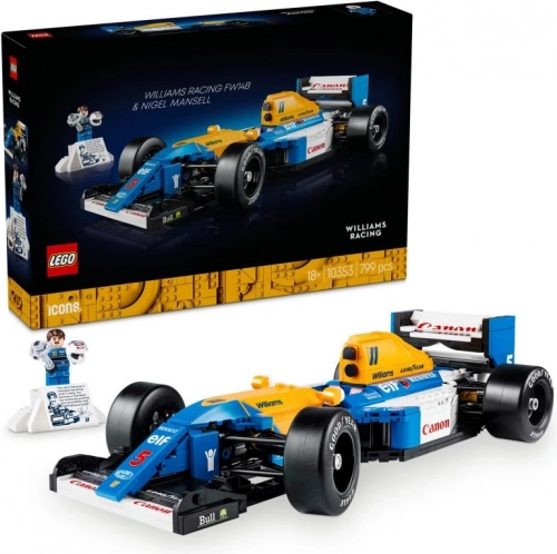 Set de construcție LEGO Icons Williams Racing FW14B cu Nigel Mansell
