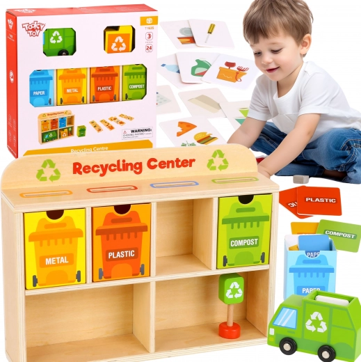Tooky Toy Centrul Educațional de Reciclare din Lemn