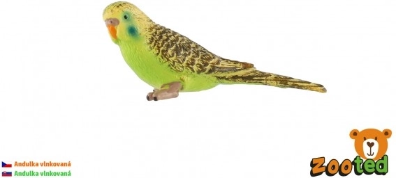 Figurină din plastic cu peruş ondulat 9 cm