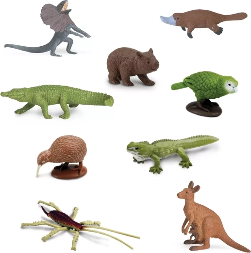 9 mini-figurine realiste cu animale australiene