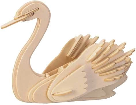 Woodcraft puzzle 3D din lemn – lebădă