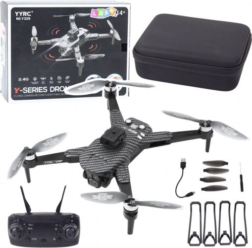 Dron cu cameră HD și aplicație - carbon negru