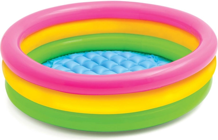 Piscină gonflabilă pentru copii curcubeu INTEX