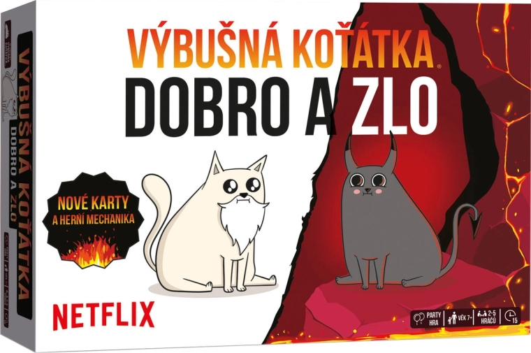 ADC Pisicuțe explozive: bine și rău (joc de cărți)
