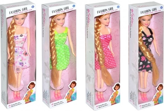 Păpușă cu împletituri 28 cm