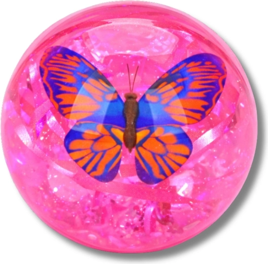 Confetti sclipitoare și fluture în interior