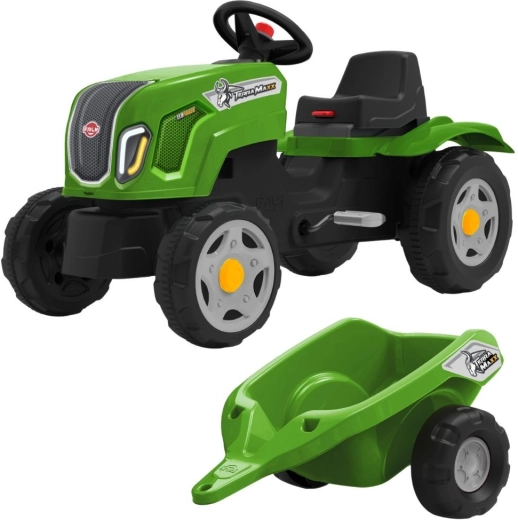 Tractor cu pedale CLAAS Terra Maxx cu remorcă și capotă rabatabilă (2–6 ani)