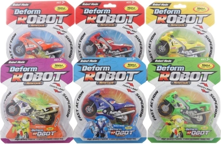 Robot transformabil – motocicletă, model din plastic pentru copii