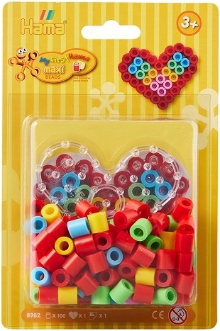 Hama Maxi set de mărgele de călcat Inimă