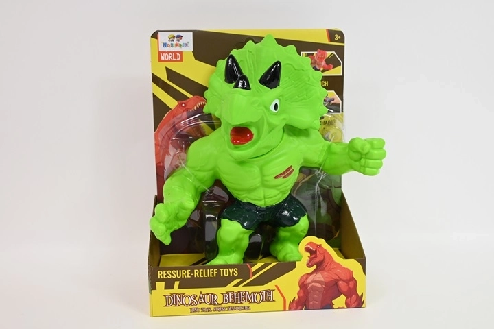 Behemoth – figurină moale de dinozaur triceratops verde