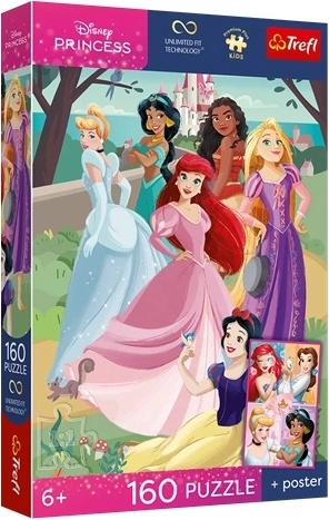 Puzzle Trefl Disney Prințese 160 de piese „Seară fermecătoare”