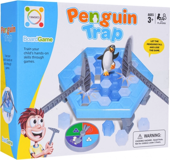 Joc de îndemânare pentru familie Pinguin pe gheață