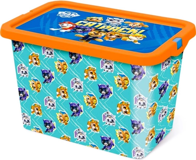 Cutie de depozitare cu capac cu clips Paw Patrol 7 l