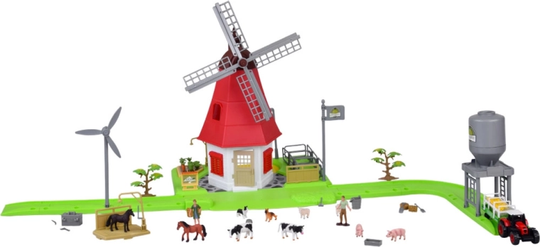 Moară pe două niveluri cu palete rotative