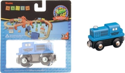 Maxim locomotivă diesel albastră