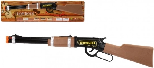 Pușcă cu repetiție din plastic de cowboy 62 cm cu lumină