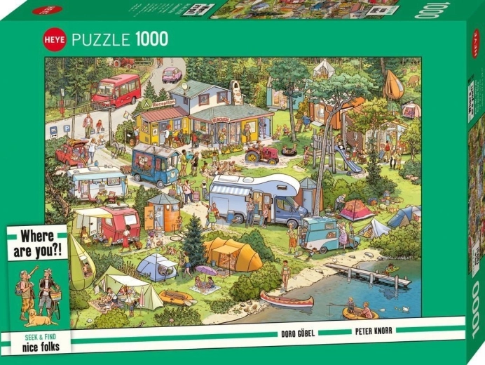 Puzzle Heye Seek & Find: Camping, 1000 de piese