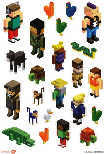 Autocolante PixelArt Topgal