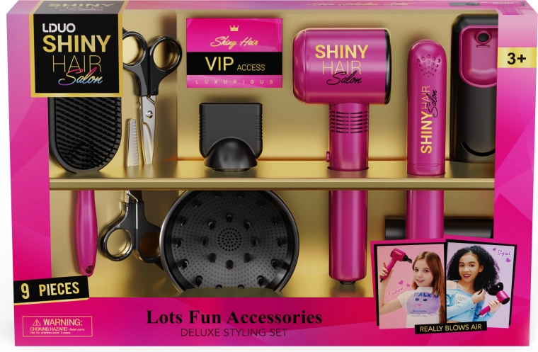 Set mare de coafură pentru copii, 9 piese