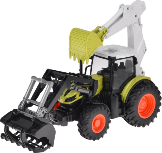 Încărcător funcțional și excavator spate