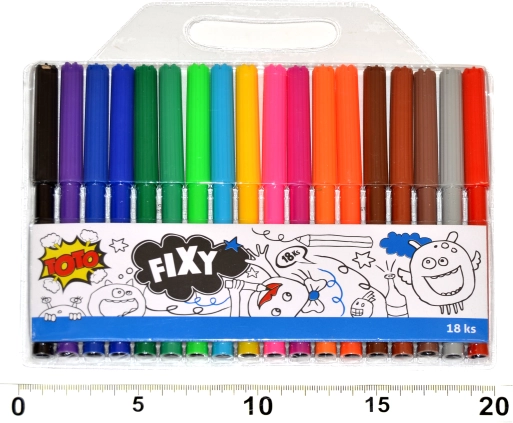 Set de carioci colorate 18 buc