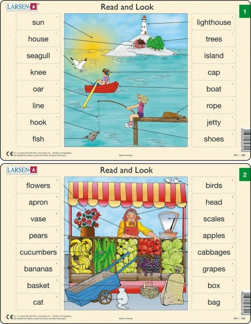 LARSEN puzzle limba engleză – marea, 16 piese