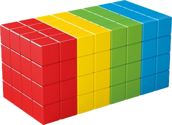 Geomag Magicube Full Color – set de construcție magnetic 128 cuburi