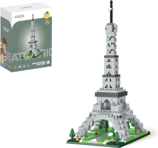 Mini set de construcție KOCO Turnul Eiffel, 538 de piese