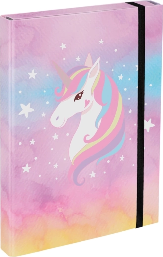 Mapă pentru caiete A4 Rainbow Unicorn
