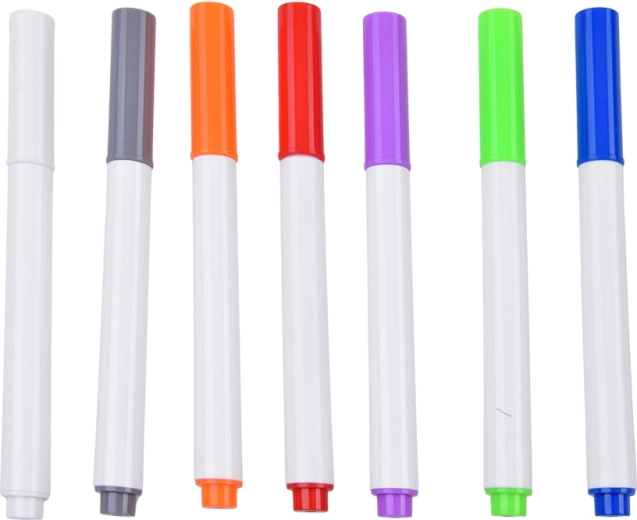 7 markere colorate + suport stabil