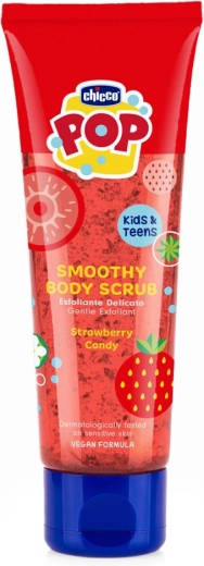 Chicco POP peeling de corp pentru copii și adolescenți, smoothie de căpșuni 150 ml