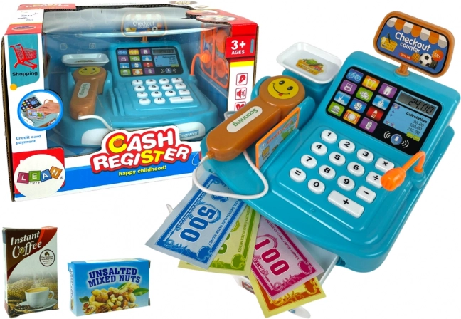 Casă de marcat pentru copii cu cântar și scanner pe baterii