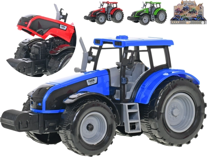 Tractor din plastic cu mecanism de inerție 20 cm