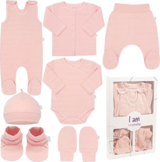 Set pentru bebeluși pentru maternitate New Baby I am, roz
