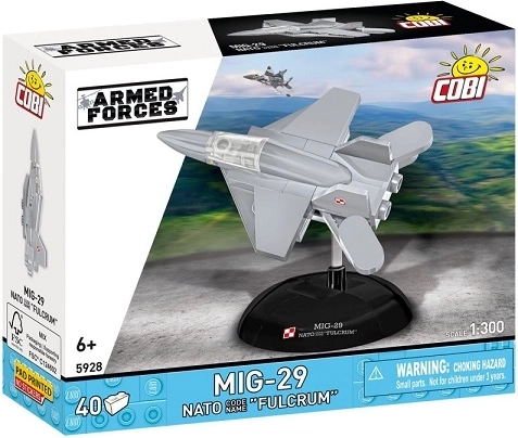 Set de construcție COBI Armed Forces MiG-29 Fulcrum (NATO) 40 de piese
