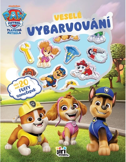 Colorat vesel cu super autocolante Patrula Cățelușilor