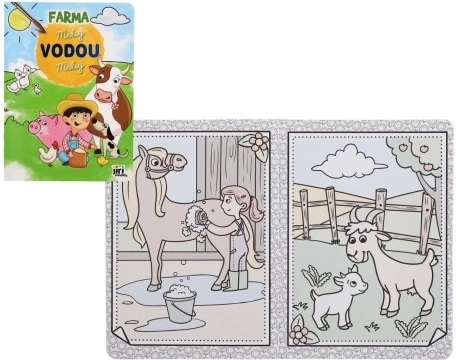 Cărți de colorat Pictează cu apă! Ferma