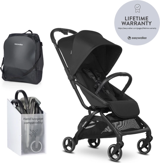 Cărucior sport Easywalker Rockey S Pure Black