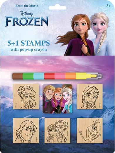 Set de ștampile cu creion de ceară Frozen - Regatul de Gheață