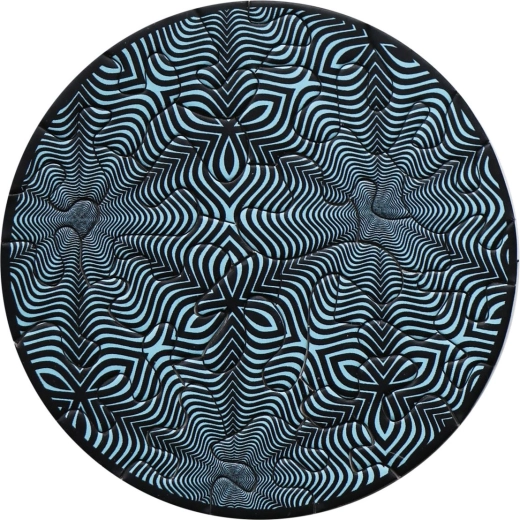 Curiosi puzzle rotund mini Picoli Floare 33 piese