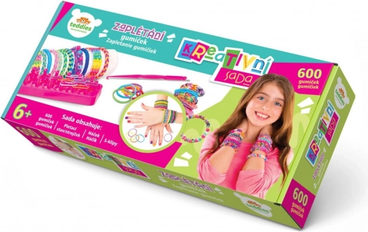 Set pentru realizarea brățărilor din elastice cu război de țesut și 600 de elastice