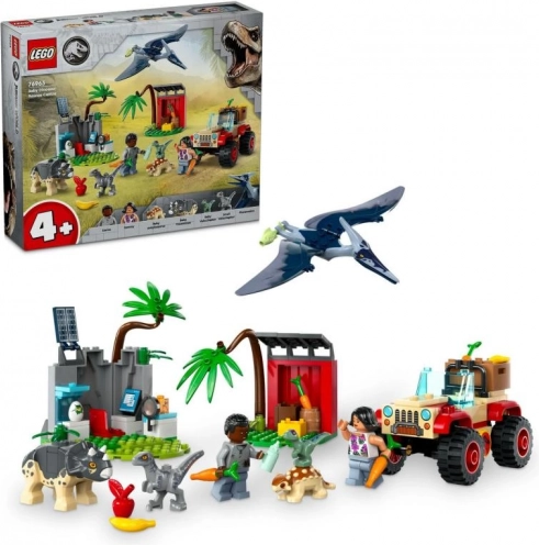 lego jurassic world centru de salvare pentru pui de dinozaur